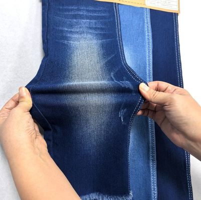 खरीदें 9OZ स्ट्रेच लोच इंडिगो साटन डेनिम कपड़े महिला के लिए सिकुड़ने का सबूत online manufacture