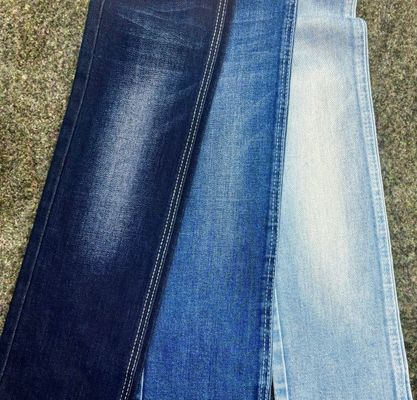 खरीदें त्रि-कोर कपास स्पैन्डेक्स गहरे नीले डेनिम कपड़े 11.7 औंस online manufacture