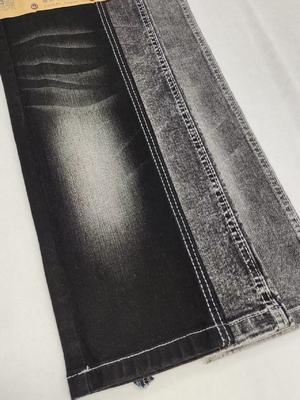 खरीदें काला/काला 75% कॉटन हाई स्पैन्डेक्स स्लब 9.4oz डेनिम फ़ैब्रिक 9.4oz लेडी जींस के लिए online manufacture