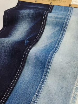 खरीदें 8.9oz 85%Cotton Dual-Core Siro Yarn Cross Slub 10s Denim Fabric 180cm Full Width For Jeans Or Jacket online manufacture