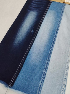 खरीदें Dual-Core Siro Yarn Cross Slub  85%Cotton Stretch Denim Fabric With 12+12*21/40+70 Construction JSD3280 For Jeans Or Coat online manufacture