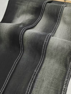 खरीदें 6.8oz Light Weight 61%Lyocell BLACK/BLACK Twill Style Stretch  Denim Fabric 69/71'' Full Width JSD2035A For Summer Jeans online manufacture
