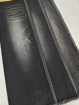 खरीदें ट्विल 10S 70%कपास हाई स्ट्रेच डेनिम कपड़े काला/काला 10oz 170-172cm जीन्स के लिए online manufacture