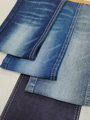 खरीदें 3/1 Right Twill Style Dark Indigo Stretch Denim Fabric 10 For Lady Jeans Shrink Resistant online manufacture