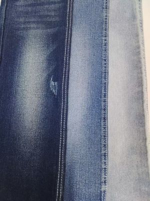 खरीदें High Stretch Dark Indigo Denim Fabric 12S 9.3oz For Woman Jeans online manufacture