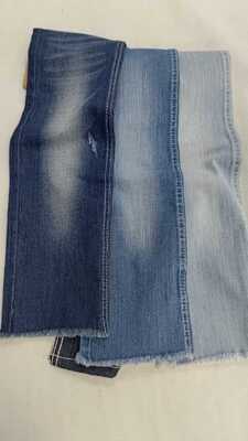 खरीदें 8.1 oz  Dark indigo with full width 180cm /12+12*21/40+21/70 Denim fabric JSD3351 for men jeans online manufacture