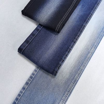 सुपर नरम त्रि कोर Desizing कपास स्पैन्डेक्स गहरे नीले डेनिम कपड़े 11.5oz