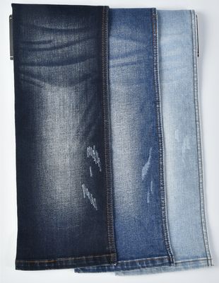 संकुचन प्रतिरोधी कपास पॉलिएस्टर SPANDEX डेनिम कपड़े QY001 10.5 औंस