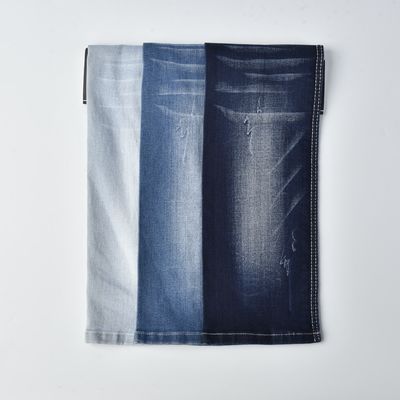 संकुचन प्रतिरोधी कपास पॉलिएस्टर SPANDEX डेनिम कपड़े QY023 9.6 औंस
