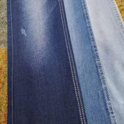 170 सेमी चौड़ाई बुना हुआ स्ट्रेच ब्लू डेनिम फैब्रिक 8.2oz टिकाऊ और स्टाइलिश